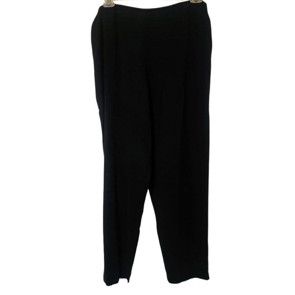 Eileen Fisher black silk pants XL‎